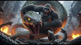 King Kong Giant Serpent Battle: Kong vs the Deadly Snake Swarm
