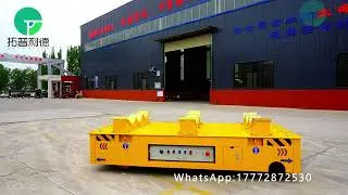 6Ton Steerable Trackless Electric Transfer Cart,Safety Warehouse Battery Operated Transfer Trolley