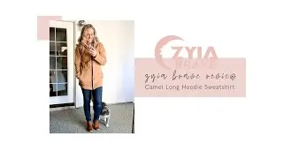 ZYIA ACTIVE REVIEW: Camel Long Hoodie Sweatshirt