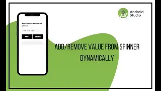 how add /remove values from spinner in android studio