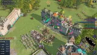 AOE4 7v1 great defend Hardest AI 偉大的防禦 | Macedonian Dynasty #aoe4 #gamplay