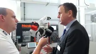 Mazak QTN 250-II MS with Robojob Turn-Assist 250 automation