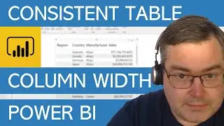 Постоянная ширина столбцов таблицы [хакерский трюк Power BI настолько ужасен, что ваша мать покраснеет]