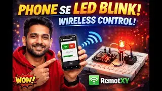 Mobile Phone Se LED Blink | Wireless LED Control Using RemotXY | Arduino Project