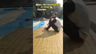 When I Try to Workout at Home 😂 | Funny Push-Up Trend