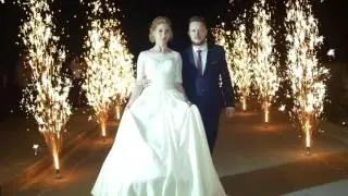 Свадьба в Новгород-Северском. Свадьба в Чернигове. Дорожка из холодных фонтанов на свадьбе