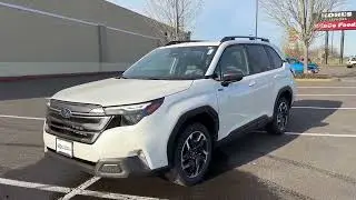 2025 Subaru Forester New Crystal White Gray NEWPORT OREGON PRE_OWNED TOYOTA NEW Forester DEALS CUST