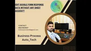 EDIT GOOGLE FORM RESPONSE DATA WITHOUT ANY SHEET ACCESS !!  #googleformtutorial #googlesheets