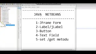 JAVA-Butona tıklayınca Label ve Text Field deki değerleri değiştirme