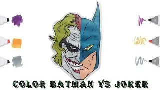 Batman vs Joker who you like? | Coloring pages for kids BatJoker | Magic color| Раскраска