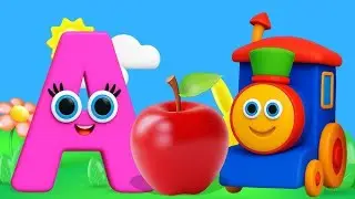 Learn Alphabet Train Song || 3D Animation Alphabet ABC Train Song for Children 