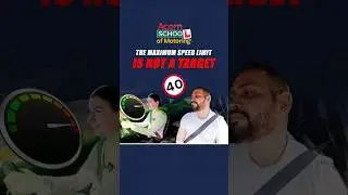 The Maximum speed limit is not a target