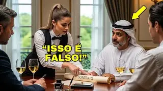 “Isso é falso” disse a Garçonete em árabe, livrando o Bilionário de um Golpe de 200 milhões