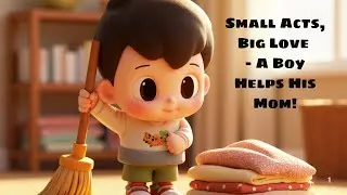 Small Acts, Big Love &ndash; A Boy Helps His Mom! - #smallacts #biglove #abouhelpshisom