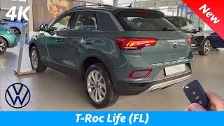 VW T-Roc Life 2022- ПОЛНЫЙ обзор в 4K | Экстерьер -Интерьер, 1.0 TSI - 110 л.с., 6-ступенчатая, Цена