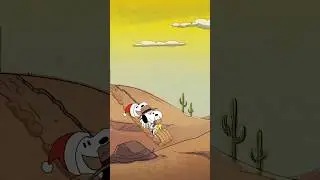 Sand Sleigh 🛷 Snoopy | Happy Holiday #shorts