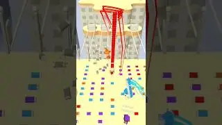 Bridge Race Game #game #gameplay #shorts #bridgerace #bridge #race