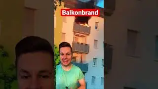 Eimer Wasser beim Balkonbrand? #feuerwehr #wasser #feuer #brand #balkon #einsatz #alarm #notruf