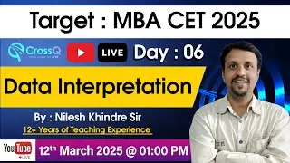 MBA CET 2025 Preparation | Data Interpretation I #mbacet2025  #jbims #mbacetexam #sydenham