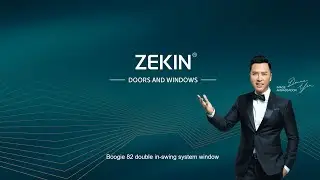 ZEKIN DOORS AND WINDOWS, Boogie 82 double in-swing system window