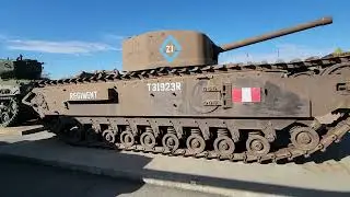 Tour of The Tank Park at The Military Museums in Calgary, Alberta, Canada