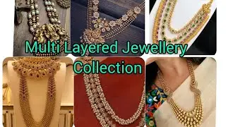 latest multi Layered jewellery collection 2022 / layered necklace designs/ layered harum designs