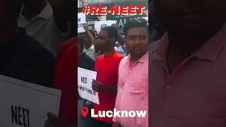 Lucknow protest by ND SIR and students We want RE-NEET | Protest #education #reneet #neet