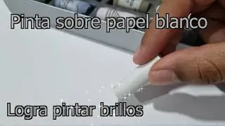 Como pintar sobre hoja blanca con pastel seco, tizas o gises.
