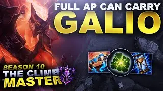 GALIO CAN CARRY! LANE CONTROL + GAME UTILITY! - Climb to Master Season 10 | League of Legends