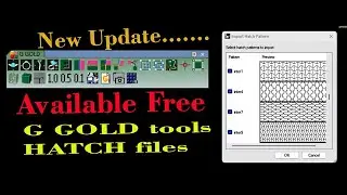 !! Free G Gold Tools and Hatch file !! DM facebook page link in description. #rhinoceros #matrix9
