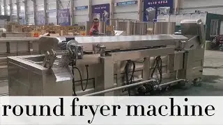 snacks round fryer | potato chips fryer|banana chips frying machine|french fries frying machine sale