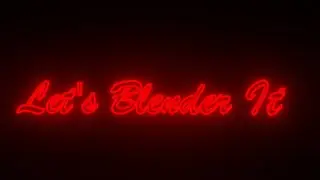 How to make an easy neon Logo in Blender 3.0 #blender #logo