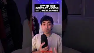 How to Edit podcast Videos into Reels Fast!!#podcasting #podcastediting #podcastreels #podcastshorts