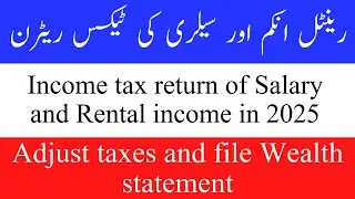 SALARY AND RENTAL INCOME TAX RETURN 2025 || Taxation of Salary income and Rent in 2025