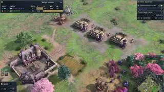 AoE 4 - Adam_yinuo (Francja) Vs EchiDNA (Ruś) - Jak najwięcej Centrów Miasta.