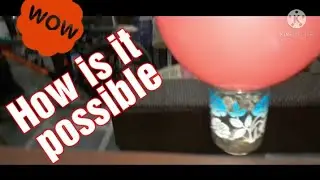 lifting glass with balloon🎈vacuum experiment 🎈#experiments #science