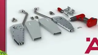 Free Fold Hafele Guarnitura per Anta Pieghevole a Ribalta - Manigliedesign.com