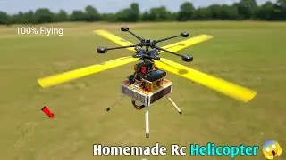 Make an Amazing Mini Electric Helicopter with plastic materials work #diy #homemade#science #tech