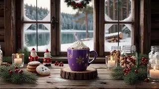Snowy Winter Coffee Shop Ambience ❄️☕ Cozy Caf&eacute; for Study, Work & Relax