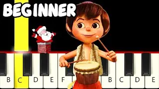 🎄 5 Christmas Favorites – Very Easy & Slow Piano Tutorial (Melody Only) – Beginner