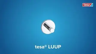 How to apply the chromed, round tesa&reg; Luup bath wall hook
