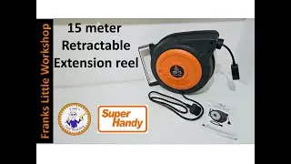 15 meter Retractable cable reel for the workshop, By Super Handy.