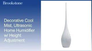 Decorative Cool Mist, Ultrasonic Home Humidifier w/ Height Adjustment