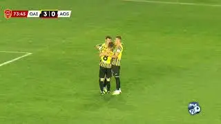 Гол - Д. Сергеев. Кайрат - Аксу 3:0. 25 тур. Чемпионат 2023