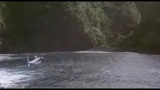 Jurassic Park helicopter arriving scene