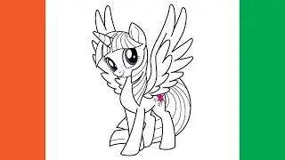 How To Draw Twilight Sparkle From My Little Pony | D4Drawing
