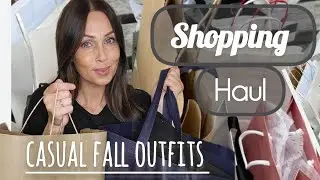 Shopping Haul/Styling Casual Fall Outfits/Fashion over 40 #ootdfashion #styleinspo #streetstyle 