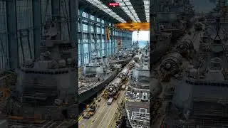 Unveiling the sheer scale of modern #shorts #shipyard #naval #engineering #military #trendingnow
