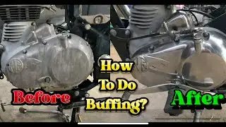 Royal Enfield Engine Buffing & Shining / Easy Engine Buffing / Malayalam detailed video/ Adnox bit ￼