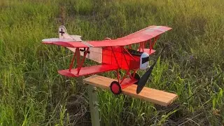 German WWI warbird rubber power Fokker DVII